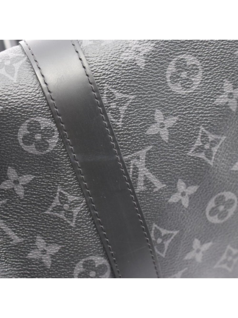 Louis Vuitton Boston Bag Keepall Bandouliere 45 Monogram Eclipse 2-Way Canvas - Picture 10 of 13